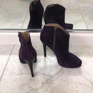 Eggplant Suede Jessica Simpson Booties